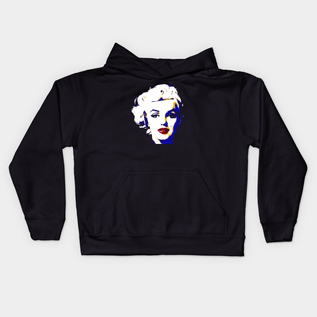 Marilyn Monroe Kids Hoodie by moanlisa